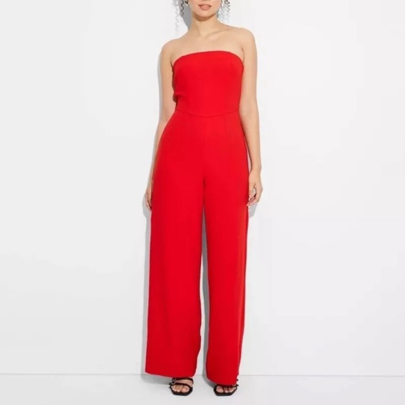 Wild Fable Wide Leg Bandeau Jumpsuit - Picture 8 of 10